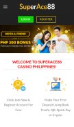 How superace88ph.org looks like on a mobile device such as an iPhone.