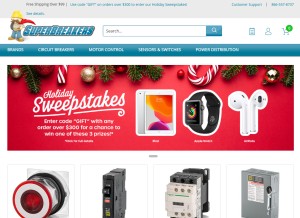 How superbreakers.net looks like on a tablet such as an iPad.