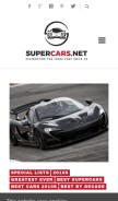 How supercars.net looks like on a mobile device such as an iPhone.