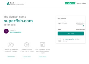 How superfish.com looks like on a tablet such as an iPad.