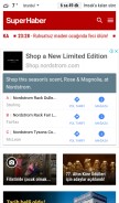 How superhaber.tv looks like on a mobile device such as an iPhone.