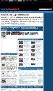 How supermotors.net looks like on a mobile device such as an iPhone.