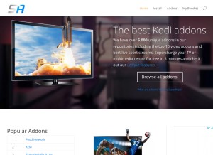 How superrepo.org looks like on a tablet such as an iPad.