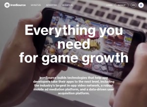 How supersonic.com looks like on a tablet such as an iPad.