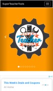 How superteachertools.us looks like on a mobile device such as an iPhone.