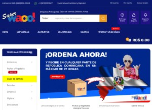 How superwaoo.com looks like on a tablet such as an iPad.