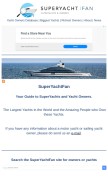 How superyachtfan.com looks like on a mobile device such as an iPhone.