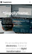 How supplyframe.com looks like on a mobile device such as an iPhone.