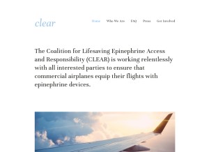 How supportclearnow.com looks like on a tablet such as an iPad.