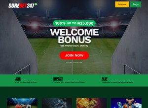 How surebet247.com looks like on a tablet such as an iPad.