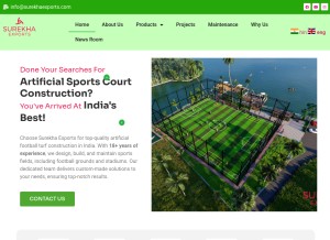 How surekhaexports.com looks like on a tablet such as an iPad.