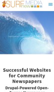 How surfnewmedia.com looks like on a mobile device such as an iPhone.