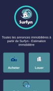 How surfyn.fr looks like on a mobile device such as an iPhone.