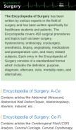 How surgeryencyclopedia.com looks like on a mobile device such as an iPhone.