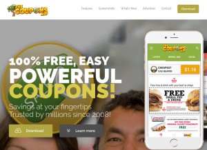 How surveynotify.com looks like on a tablet such as an iPad.