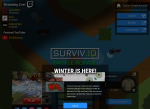 How surviv.io looks like on a tablet such as an iPad.