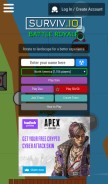 How surviv2.io looks like on a mobile device such as an iPhone.