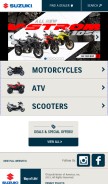 How suzukicycles.com looks like on a mobile device such as an iPhone.
