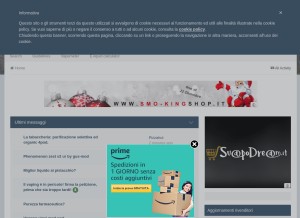 How svapo.it looks like on a tablet such as an iPad.