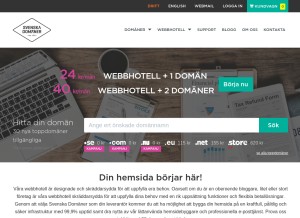 How svenskadomaner.se looks like on a tablet such as an iPad.