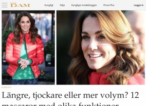 How svenskdam.se looks like on a tablet such as an iPad.