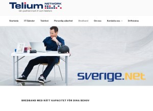 How sverige.net looks like on a tablet such as an iPad.