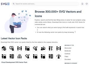 How svgrepo.com looks like on a tablet such as an iPad.