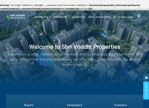 How sviproperties.in looks like on a tablet such as an iPad.