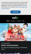 How svtplay.se looks like on a mobile device such as an iPhone.