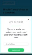 How swagifyapp.com looks like on a mobile device such as an iPhone.