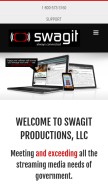 How swagit.com looks like on a mobile device such as an iPhone.