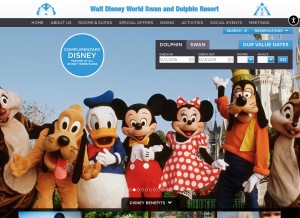How swandolphin.com looks like on a tablet such as an iPad.