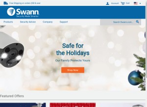 How swann.com looks like on a tablet such as an iPad.