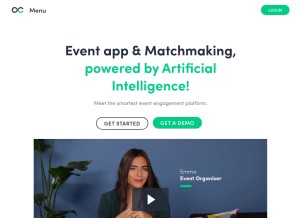 How swapcard.com looks like on a tablet such as an iPad.