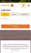 How swedbank.ee looks like on a mobile device such as an iPhone.