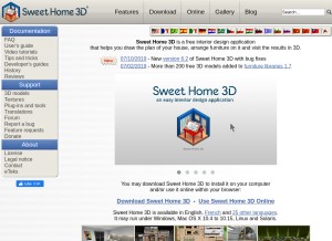 How sweethome3d.com looks like on a tablet such as an iPad.