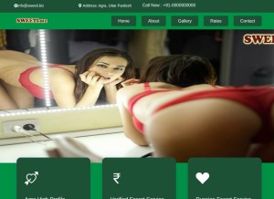 How sweeti.biz looks like on a tablet such as an iPad.