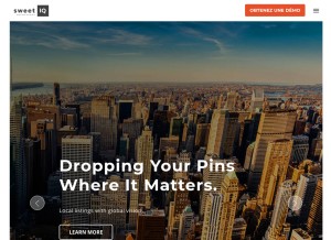 How sweetiq.com looks like on a tablet such as an iPad.