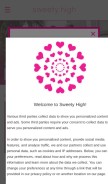 How sweetyhigh.com looks like on a mobile device such as an iPhone.