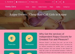 How swety.co.in looks like on a tablet such as an iPad.