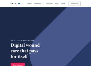 How swiftmedical.io looks like on a tablet such as an iPad.