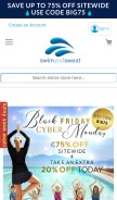 How swimandsweat.com looks like on a mobile device such as an iPhone.