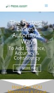How swingjacket.com looks like on a mobile device such as an iPhone.