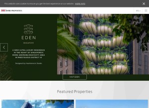 How swireproperties.com looks like on a tablet such as an iPad.
