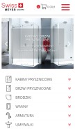 How swissmeyer.pl looks like on a mobile device such as an iPhone.