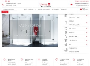How swissmeyer.pl looks like on a tablet such as an iPad.