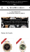 How swisswatchexpo.com looks like on a mobile device such as an iPhone.