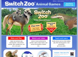 How switchzoo.com looks like on a tablet such as an iPad.