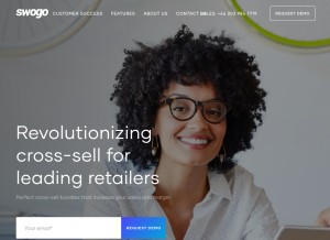 How swogo.com looks like on a tablet such as an iPad.