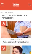 How swrfernsehen.de looks like on a mobile device such as an iPhone.